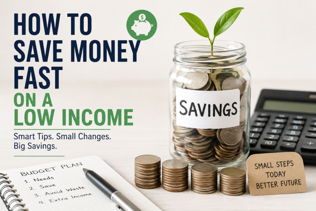How to Save Money Fast on a Low Income