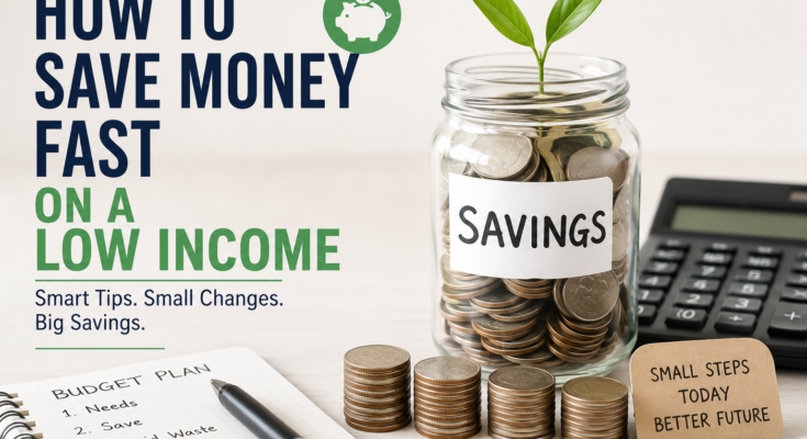 How to Save Money Fast on a Low Income