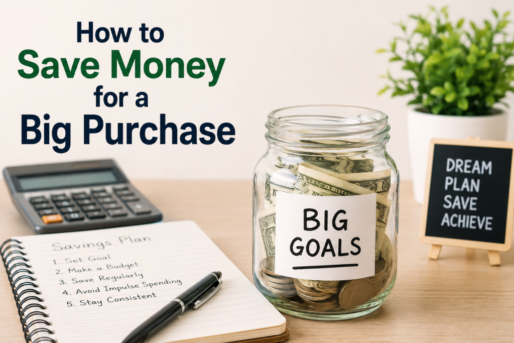 How to Save Money for a Big Purchase