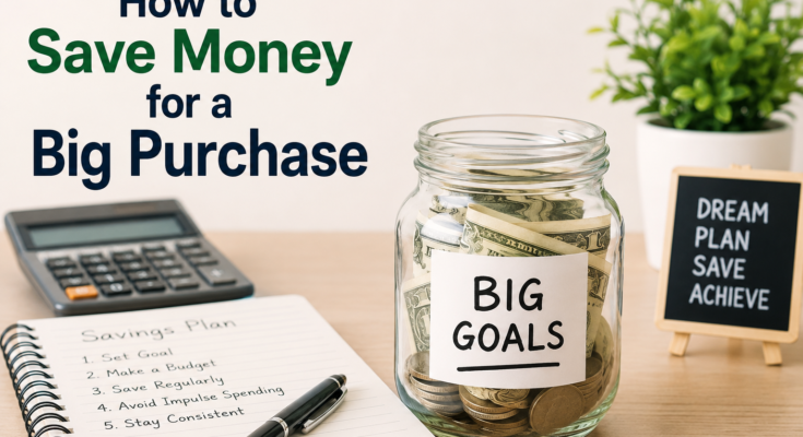 How to Save Money for a Big Purchase