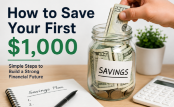 How to Save Your First $1,000
