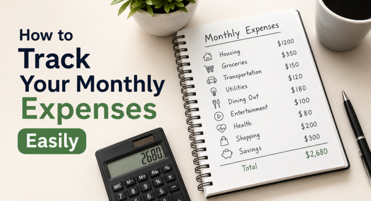 How to Track Your Monthly Expenses Easily